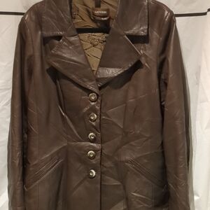 Italian Leather Jacket by Daniel - Size Large